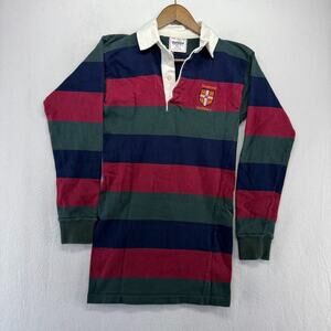 Vintage Cambridge University Rugby Shirt Adult 40 Fits XS Embroidered Preppy 90s